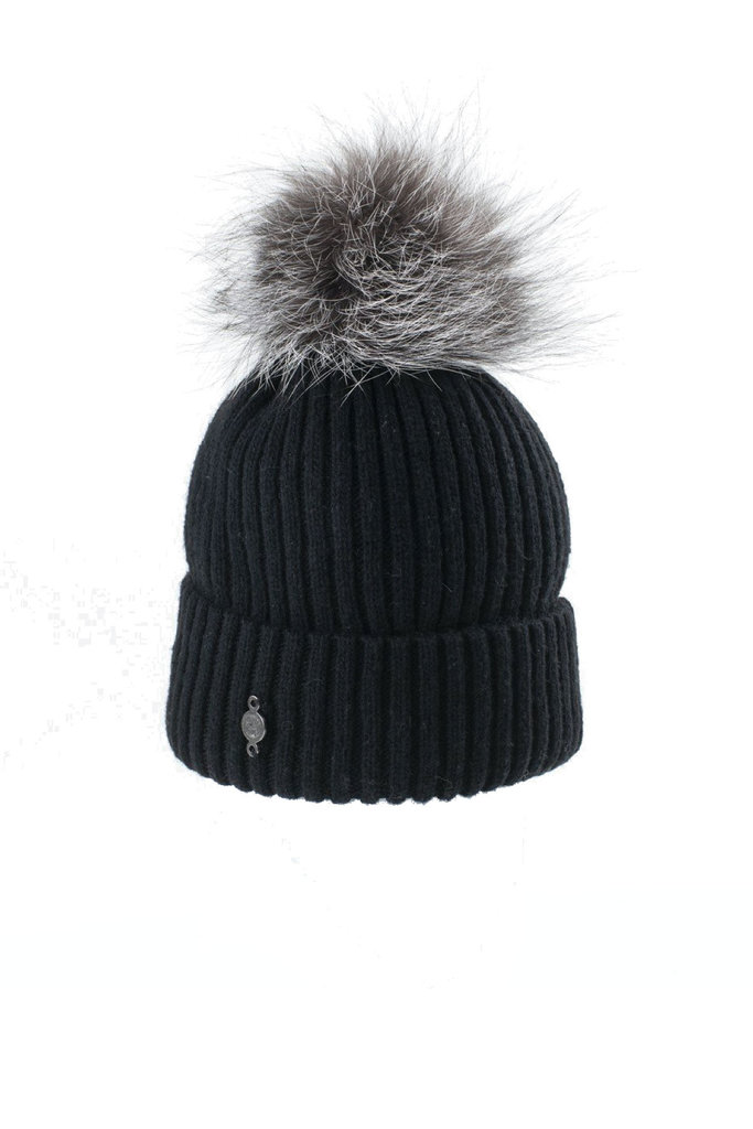 Canadian Hat Canadian Hat Classic Beanie with Fur Pom Pom